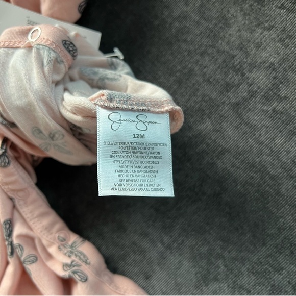 NWT Jessica Simpson Coverall and Headband Set Size 12 Months - Picture 3 of 4